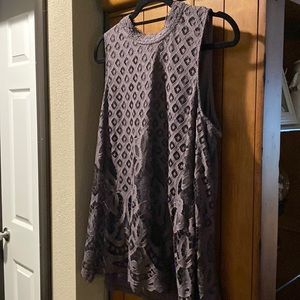 sleeveless blouse size XXL (Gray)